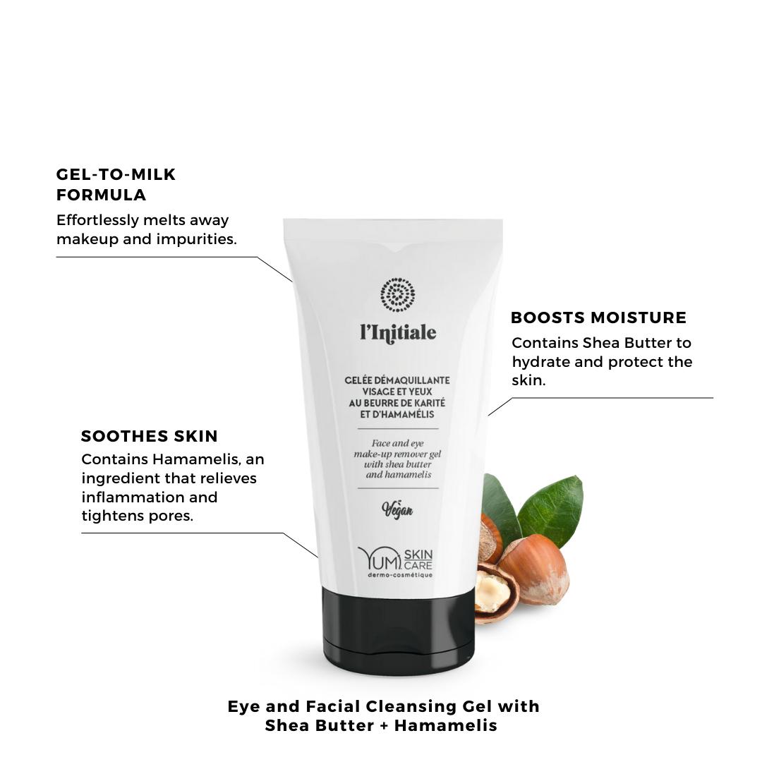Face and Eye Make-up Remover Gel with Shea Butter and Hamamelis